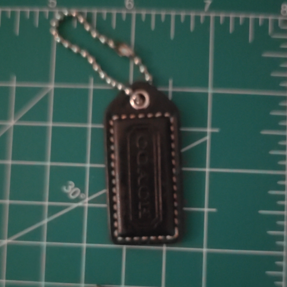 Coach Black Bag Tag